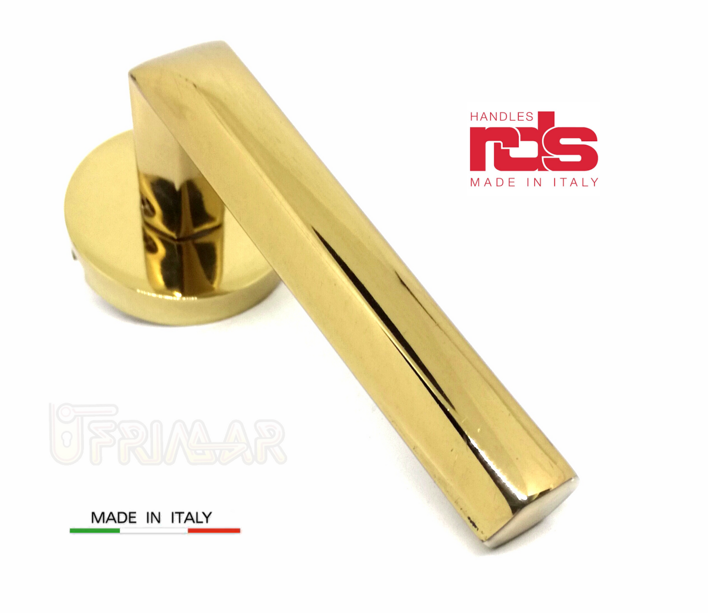 Maniglia RDS VALENZA art. 0181 Oro lucido maniglie per porte RDS porte interne