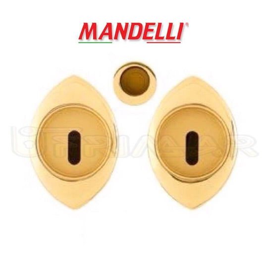KIT MANIGLIE INCASSO PER PORTE SCORREVOLI MANDELLI CLIP 368TC (03L) ORO LUCIDO