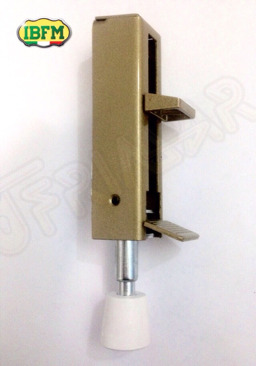 BLOCCA PORTA A PEDALE TIPO PESANTE A MOLLA H.mm.147 VERNICIATO ORO ART.236