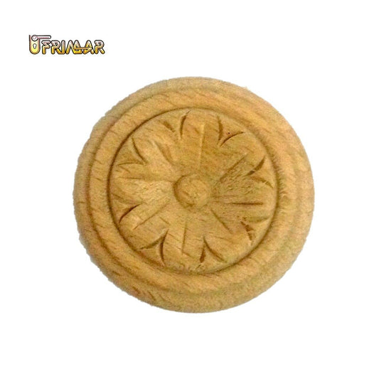 FREGIO IN LEGNO PER PORTE E MOBILI DIAMETRO mm.38 INTAGLIATO