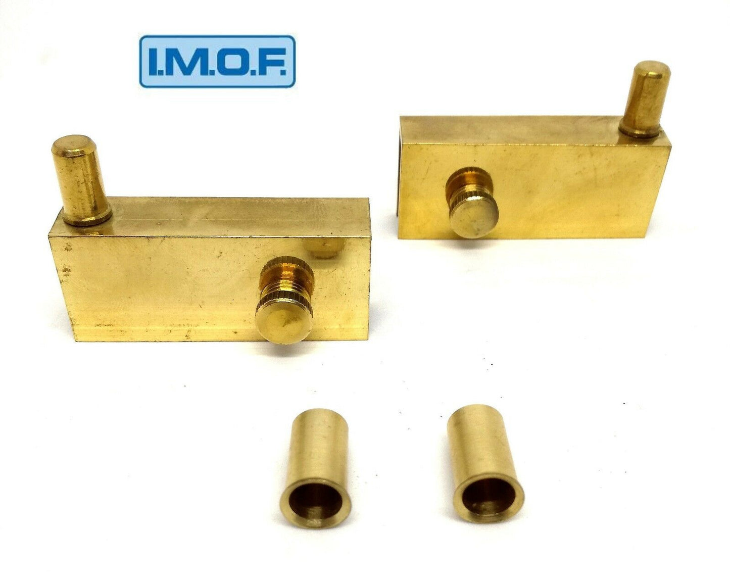 CERNIERA PER VETRI A MORSETTO IN OTTONE IMOF SPESS. MAX VETRO mm.10 COPPIA DX/SX