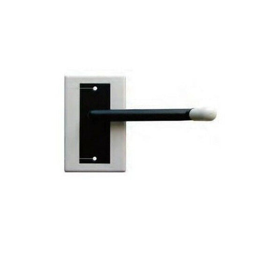 KIT PLACCA E MANIGLIA PER ARGANELLO AVVOLGIBILE TIPO C 1700 BIANCO ES.8 E NERO