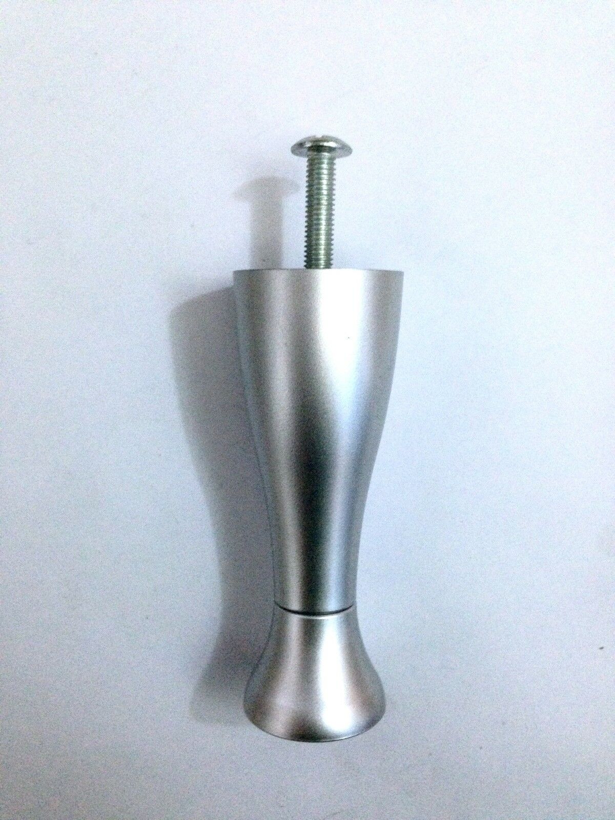 PIEDE PER MOBILI SAGOMATO REGOLABILE H.mm.120 CROMO SATINATO