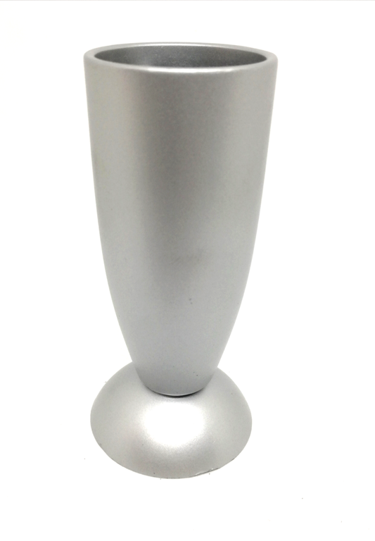 PIEDE PER MOBILI SAGOMATO REGOLABILE H.mm.100 CROMO SATINATO