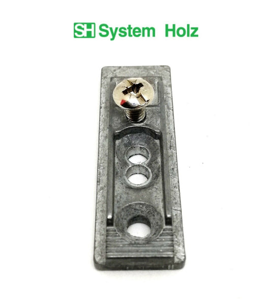BASETTA PER CERNIERA SYSTEM HOLZ SH PER SERIE 190/200/320/330/350 VARI SPESSORI
