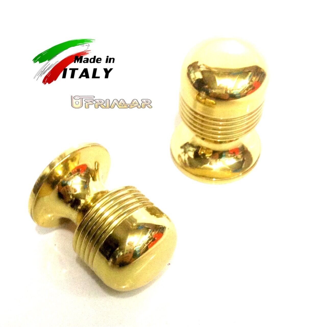 POMELLO PER MOBILI CASSETTI E ANTE IN OTTONE LUCIDO D.mm.22 MANDELLI ART.2001A