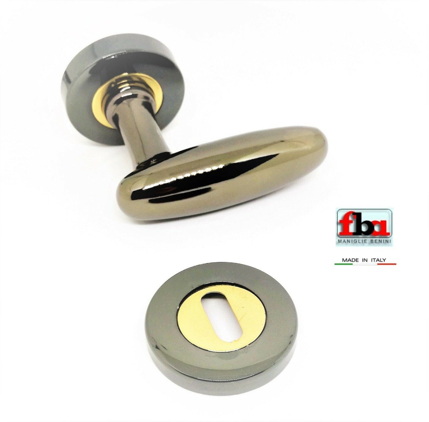 Maniglia per porta ridotta FBA ROMINA 1690 Canna di fucile coppia maniglia porta