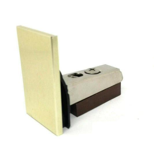 CERNIERA PER VETRO A FILO BATTUTA INTERNA ORO FORO D.28x20 PER ANTA IN VETRO