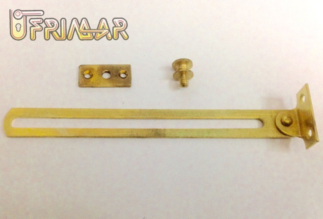 ASTA GUIDA SOPRALUCE VASISTAS DA mm.170 OTTONATO CON VITE DI BLOCCAGGIO OTTONE