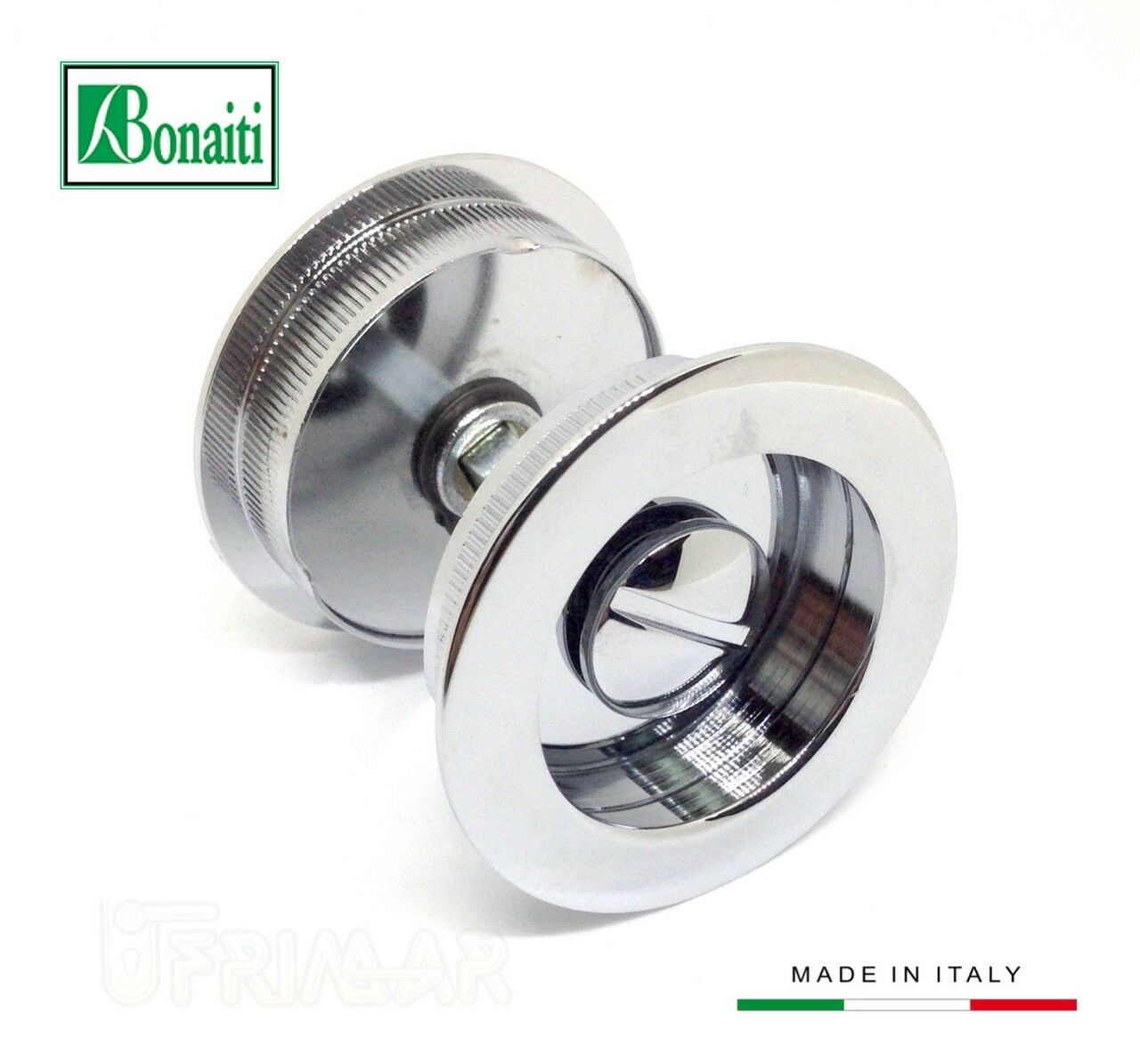 Kit maniglie incasso Bonaiti MTV con anello e emergenza Cromo Lucido D.mm.48