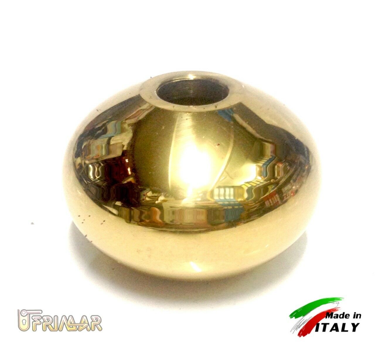 BORCHIA DISTANZIALE D.mm.60x42 IN OTTONE PER INFERIATE CANCELLI RINGHIERE SCALE