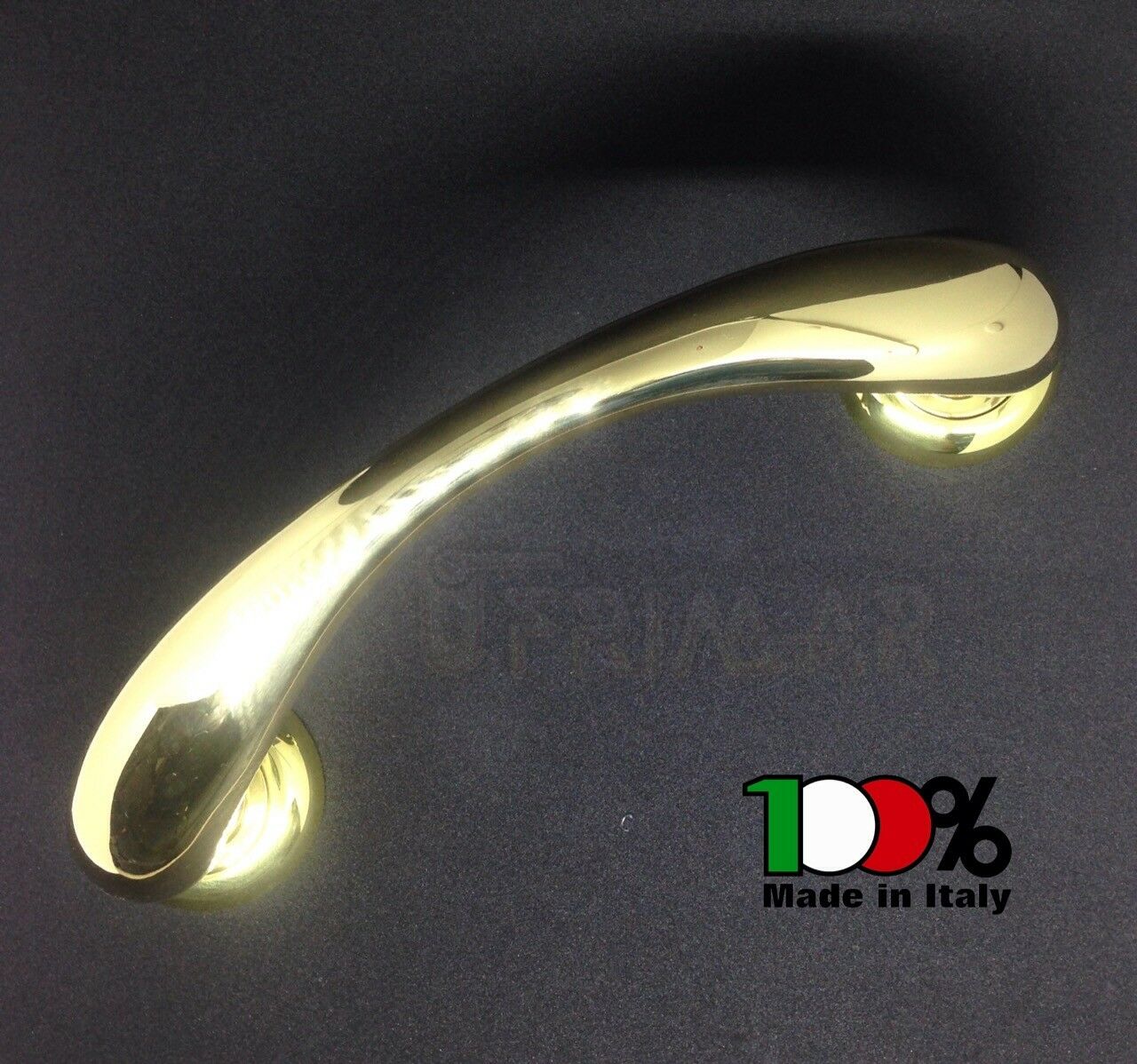 MANIGLIONE PORTA OTTONE MARIANI KIRA mm.225 Int.mm.175 OTTONE LUCIDO