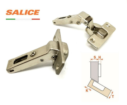 CERNIERA SALICE C2A7V99 ANGOLO POSITIVO 45° CERNIERA PER ANTA CUCINA MOBILE