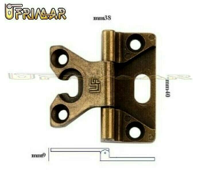 CERNIERA LF PER MOBILE ANTICO BRONZATA CON COLLO BASSO LF 40x38 PER ANTE MOBILI