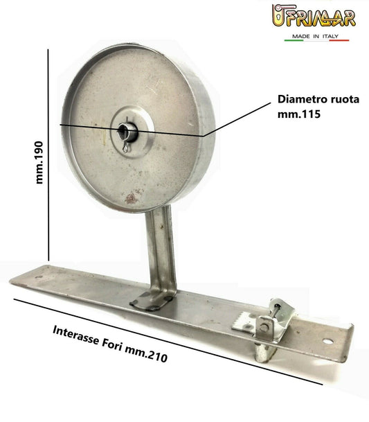 AVVOLGITORE PER TAPPARELLE RUOTA A MOLLA AVVOLGIBILI INT. mm.210 MOLLA MT.12