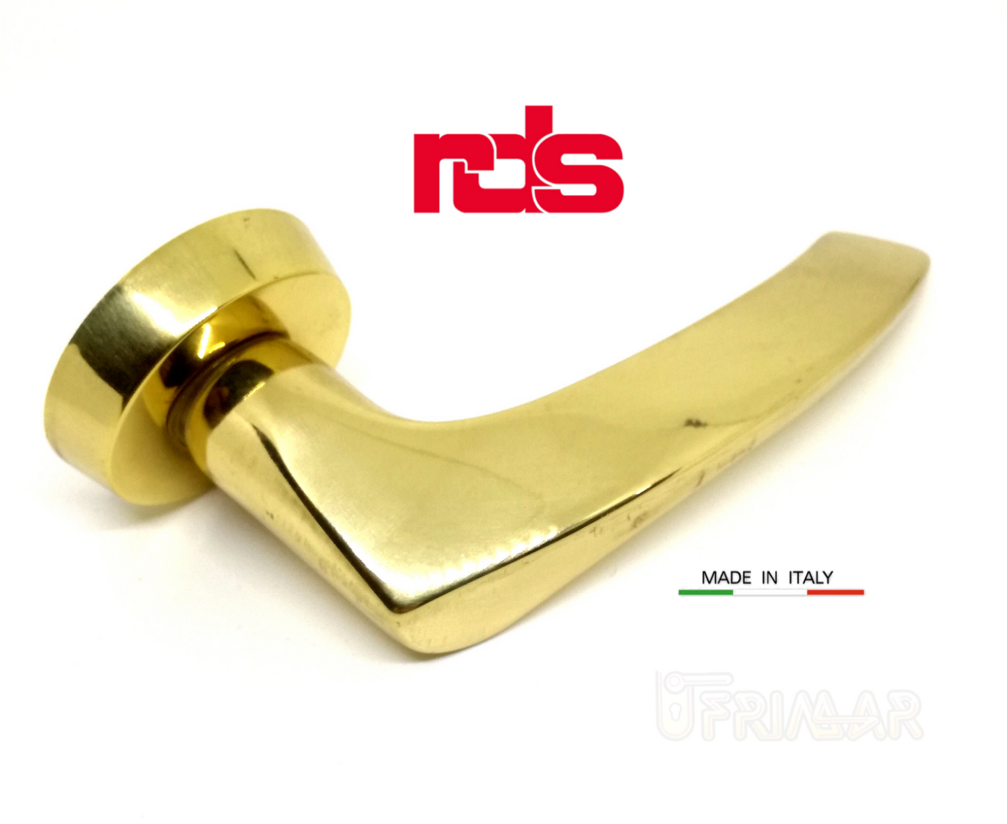 Maniglia RDS ELBA art. 0171 Oro lucido maniglie per porte RDS porte interne