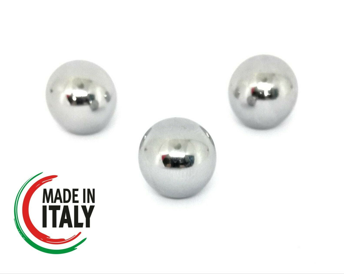 POMELLI POMOLI PER CASSETTI ANTE SFERA D.mm.12 NICHELATO LUCIDO Fil. 4MA