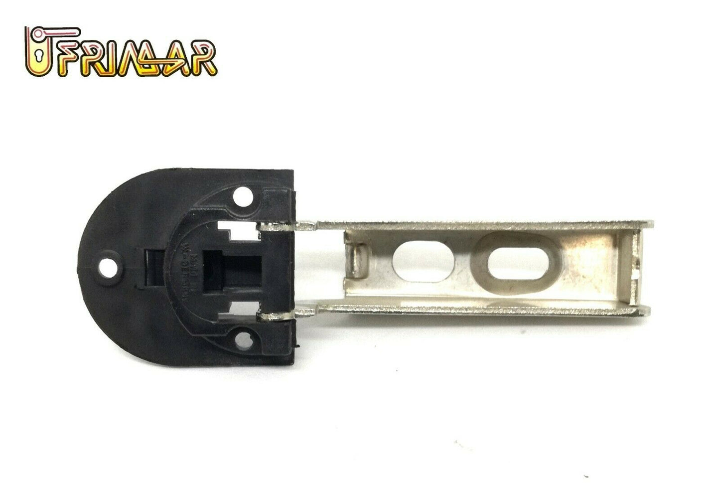 CERNIERA PER VETRO A FILO BATTUTA INTERNA CROMO SATINATO FORO D.28x20