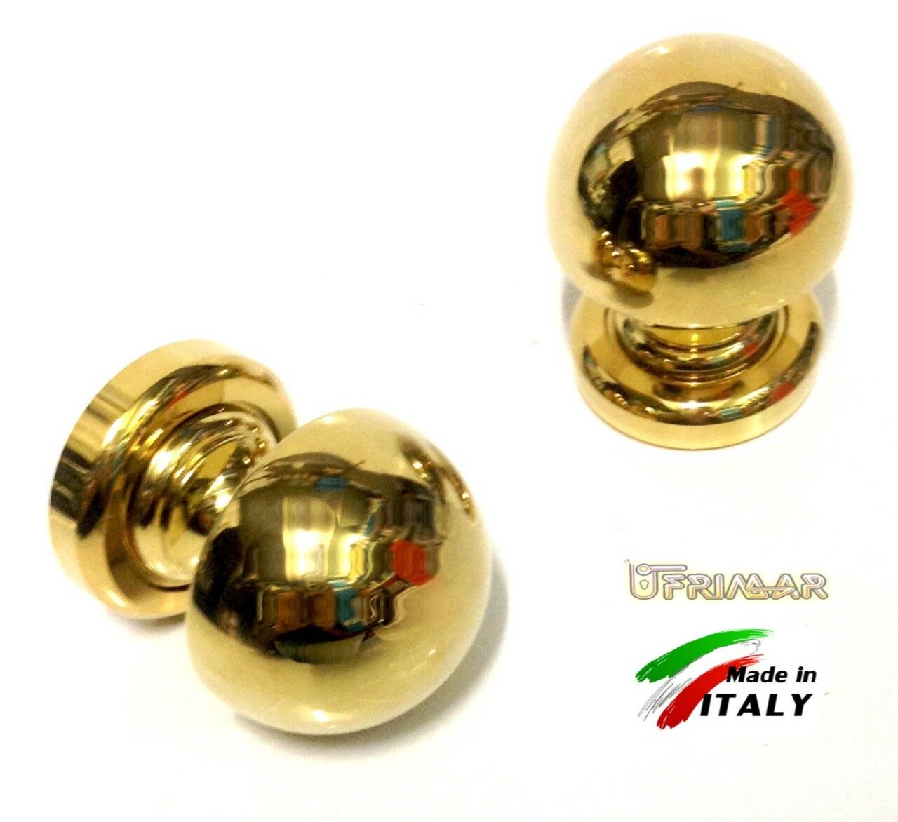 POMOLO POMOLI PER PORTA OTTONE PVD D.mm.55 FISSO/GIREVOLE OMP PORRO ART.17055