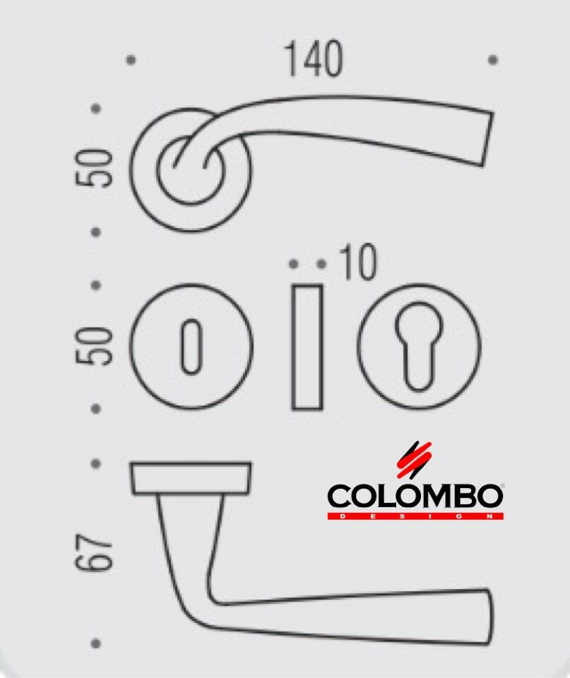 MANIGLIA PER PORTA COLOMBO DESIGN EDO MH11R HPS ORO LUCIDO design Makio Hasuike