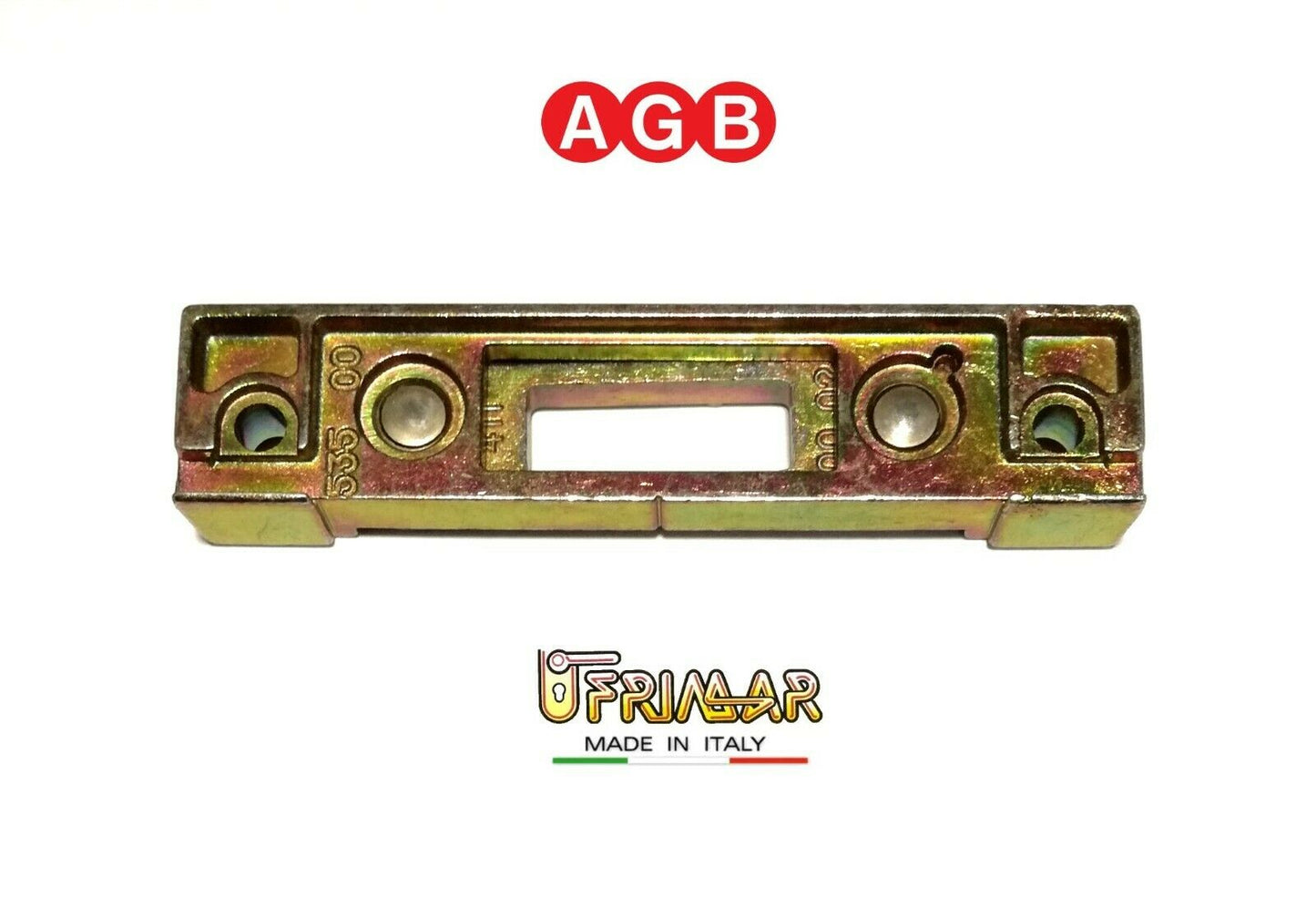 Incontro registrabile per puntali AGB cod.A200172204 PVC S/22 1 foro 23x8 mm