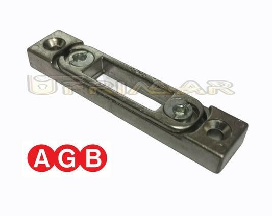 Incontro registrabile per puntali AGB A400170512 mm.82x17 spess.7,5 cod. 41200