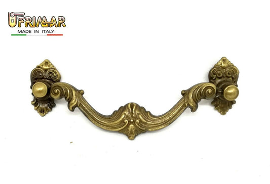 MANIGLIA PER MOBILI ANTICHI Interasse mm.96 BRONZO MANIGLIETTA ditta CASIRAGHI