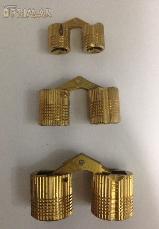 CERNIERA INVISIBILE CILINDRICA DA INCASSO D.mm.10/14/18 IN OTTONE