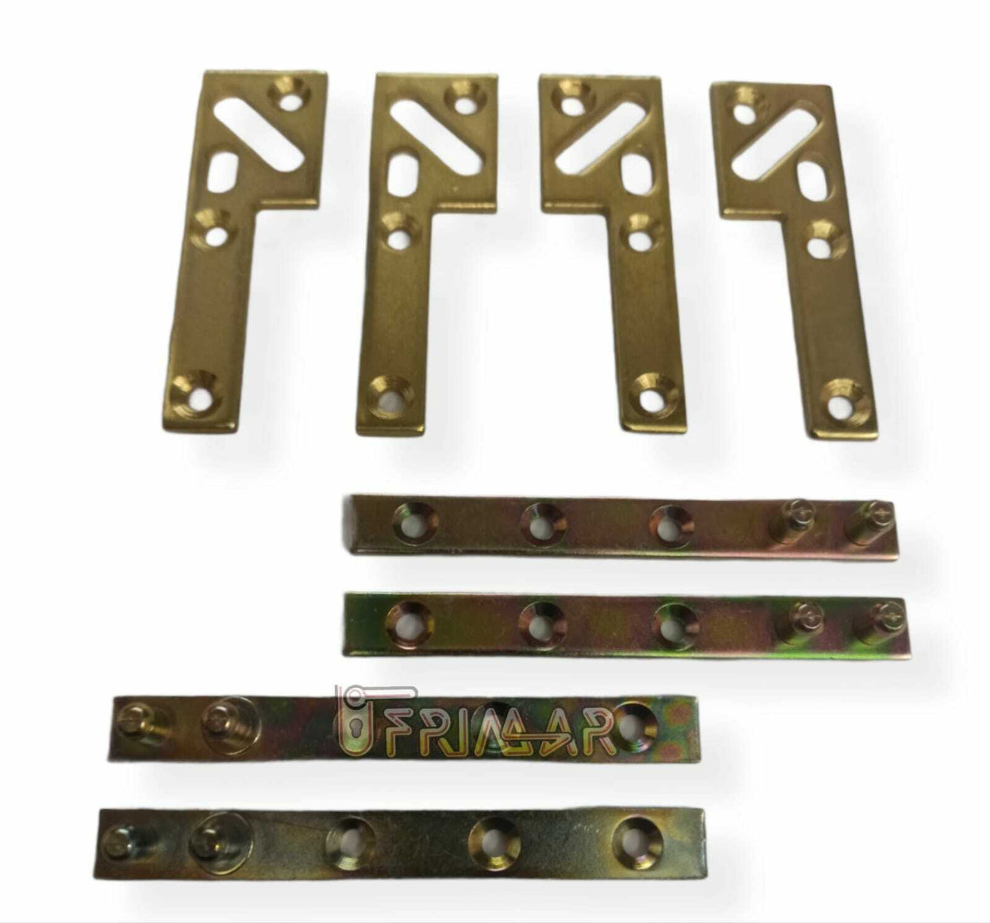 CERNIERA PERNO ARMADIO KIT COMPLETO PER 2 ANTE CARDINI PER ANTA MOBILE mm.90