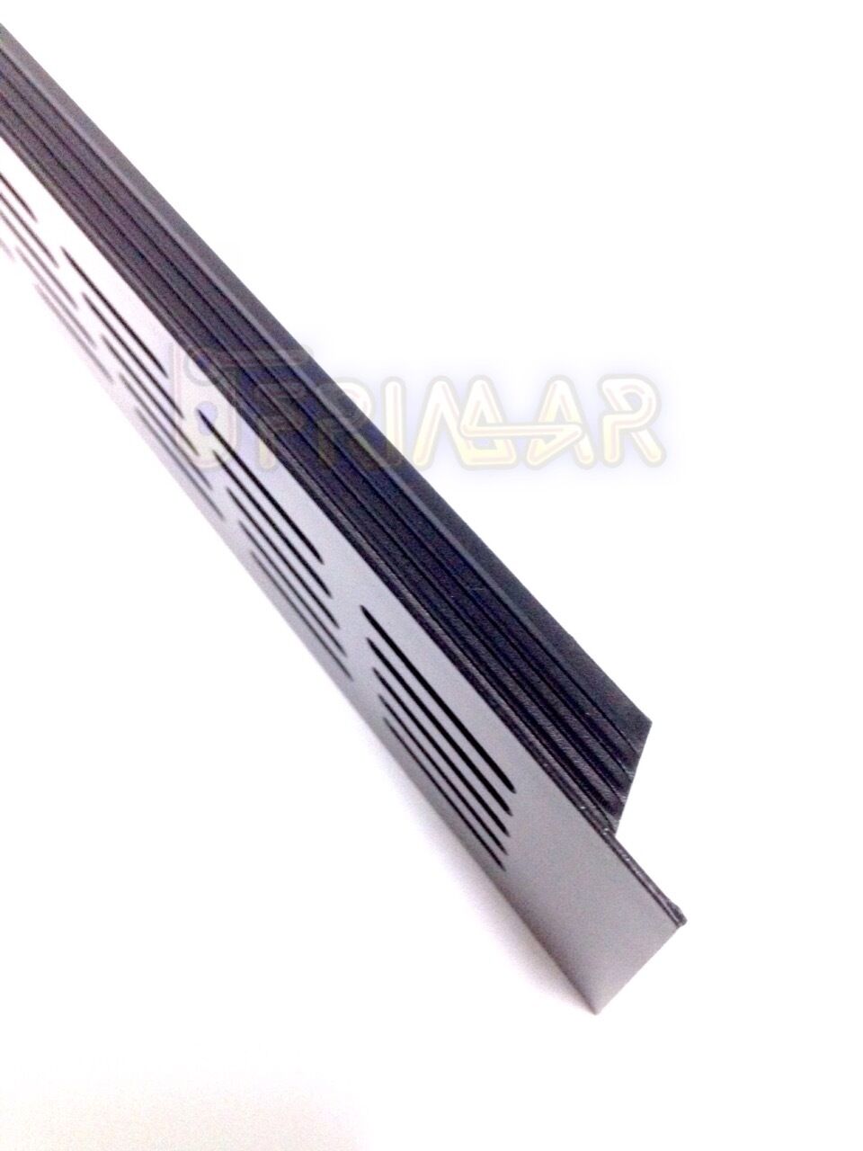 GRIGLIA AERAZIONE VENTILAZIONE mm.500x80 ALLUMINIO NERO RAL 9005 DA INCASSO