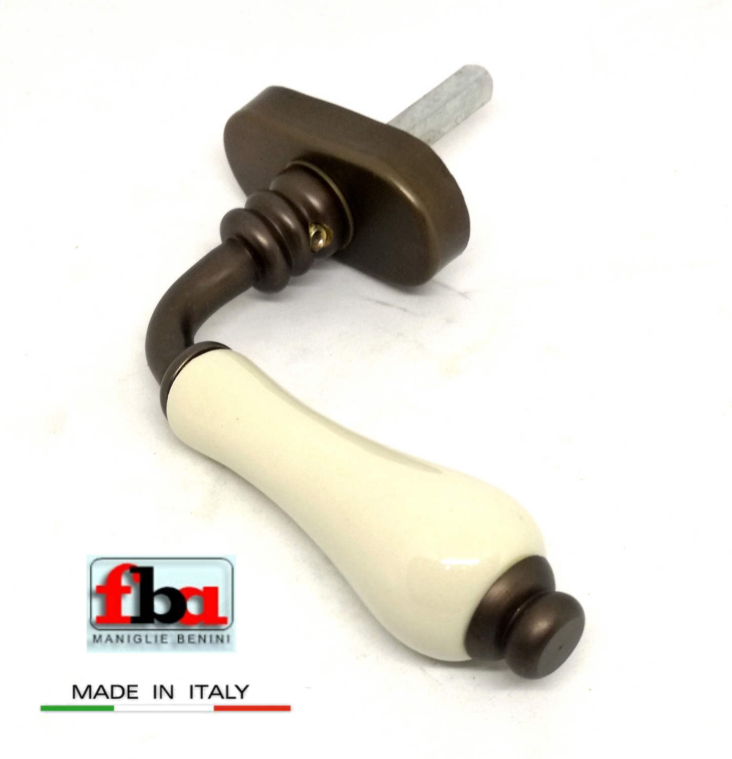 Cremonese ceramica DK per finestre PORCELLANA AVORIO + BRONZO FBA FLORA 972