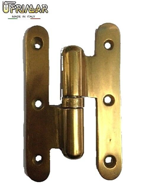 CERNIERA POMELLA IN OTTONE 100X60 PER PORTE IN LEGNO DX/SX - OTTONE NATURALE