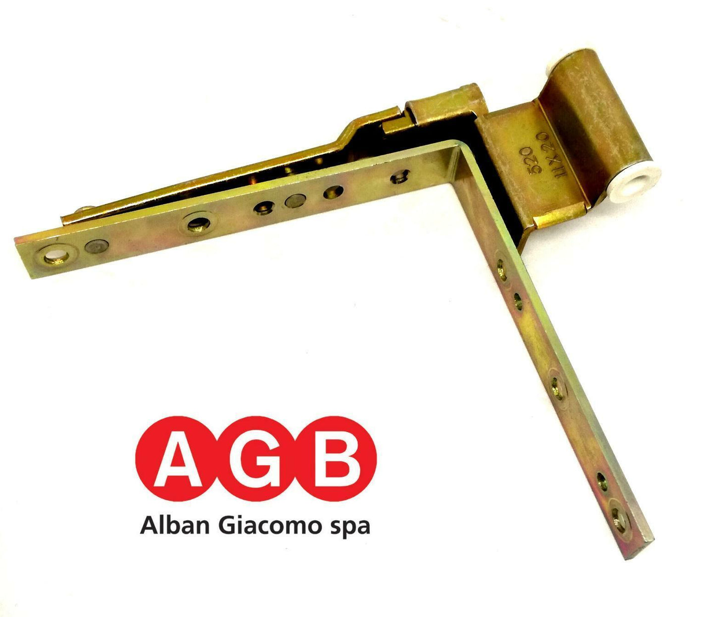 Cerniera angolare AGB anta ribalta A200380801 per infissi PVC 520 11X20