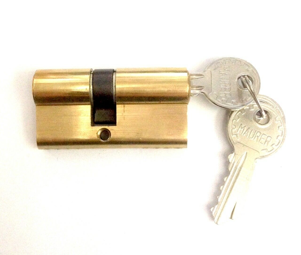 SERRATURA FORO YALE RIDOTTA E.mm.50 OTTONATA DIST.mm85 INFILARE TIPO PATENT