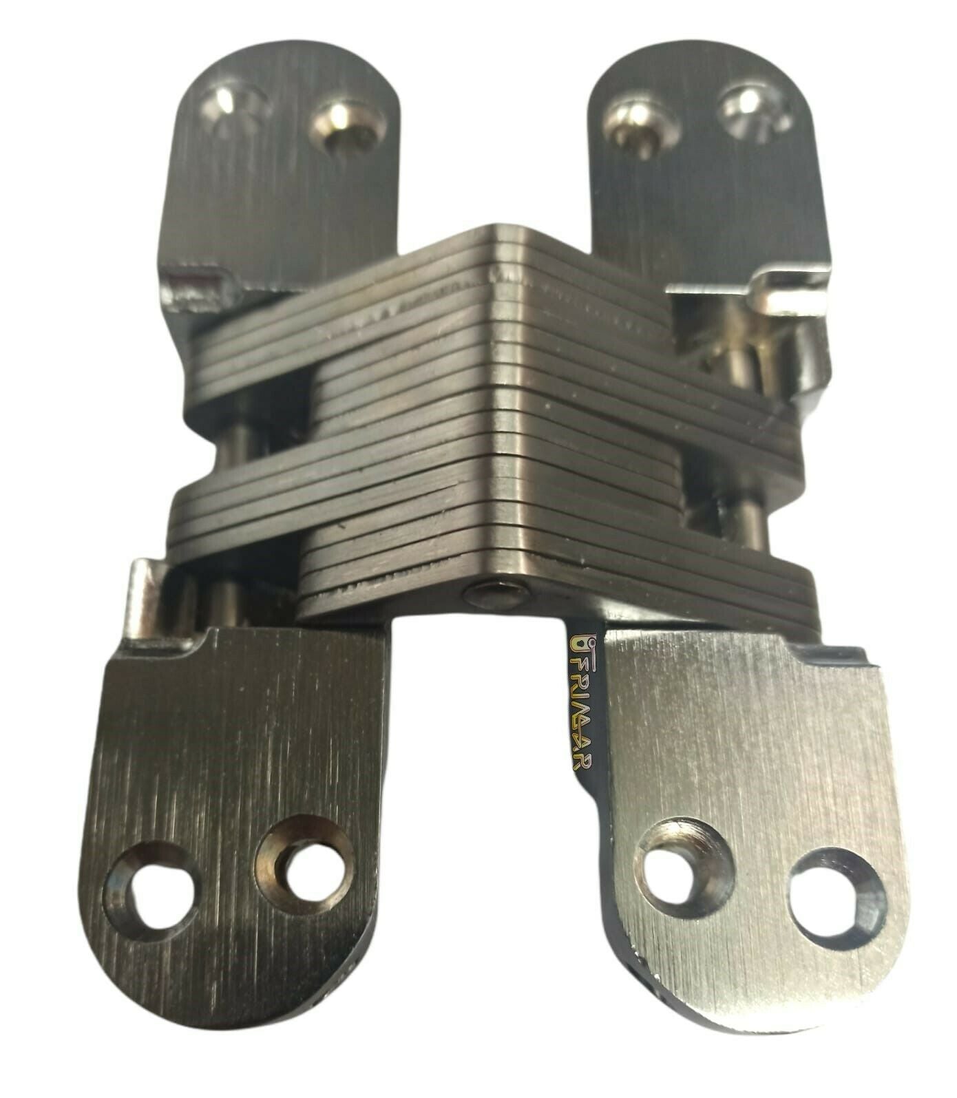 CERNIERA INVISIBILE A SCOMPARSA mm.117,5x27 PER PORTE IN LEGNO CROMO SATINATO