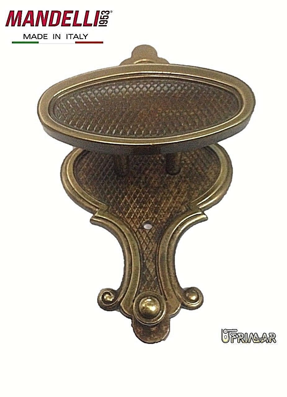 APPENDIABITO A MURO MANDELLI MADE IN ITALY - STILE CLASSICO - OTTONE BRONZATO