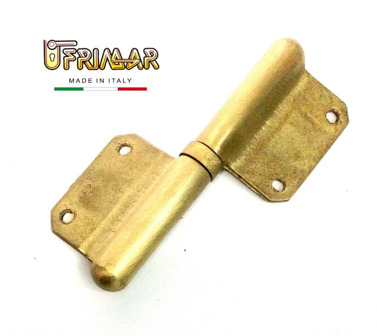 Cerniera per porte legno MM.100X65 Ottone satinato Cerniera a bandiera art.115