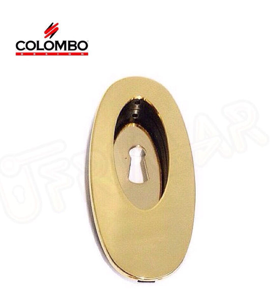 MANIGLIA INCASSO PER PORTE SCORREVOLI COLOMBO CB111CF OTTONE L. CON FORO CHIAVE