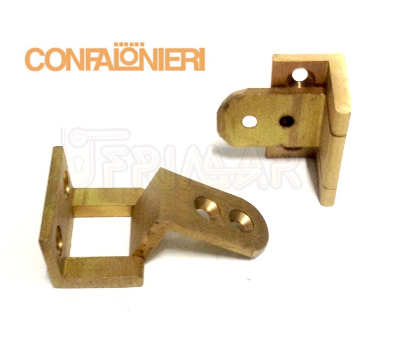 CERNIERA PER ANTA PORTA IN LEGNO OTTONE SATINATO Apertura 180°