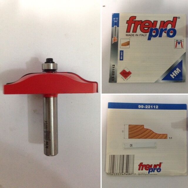 FRESA FREUD PRO HM 99-22112 PER INTAGLI SPECCHIETTI DI ANTE CON CUSCINETTO