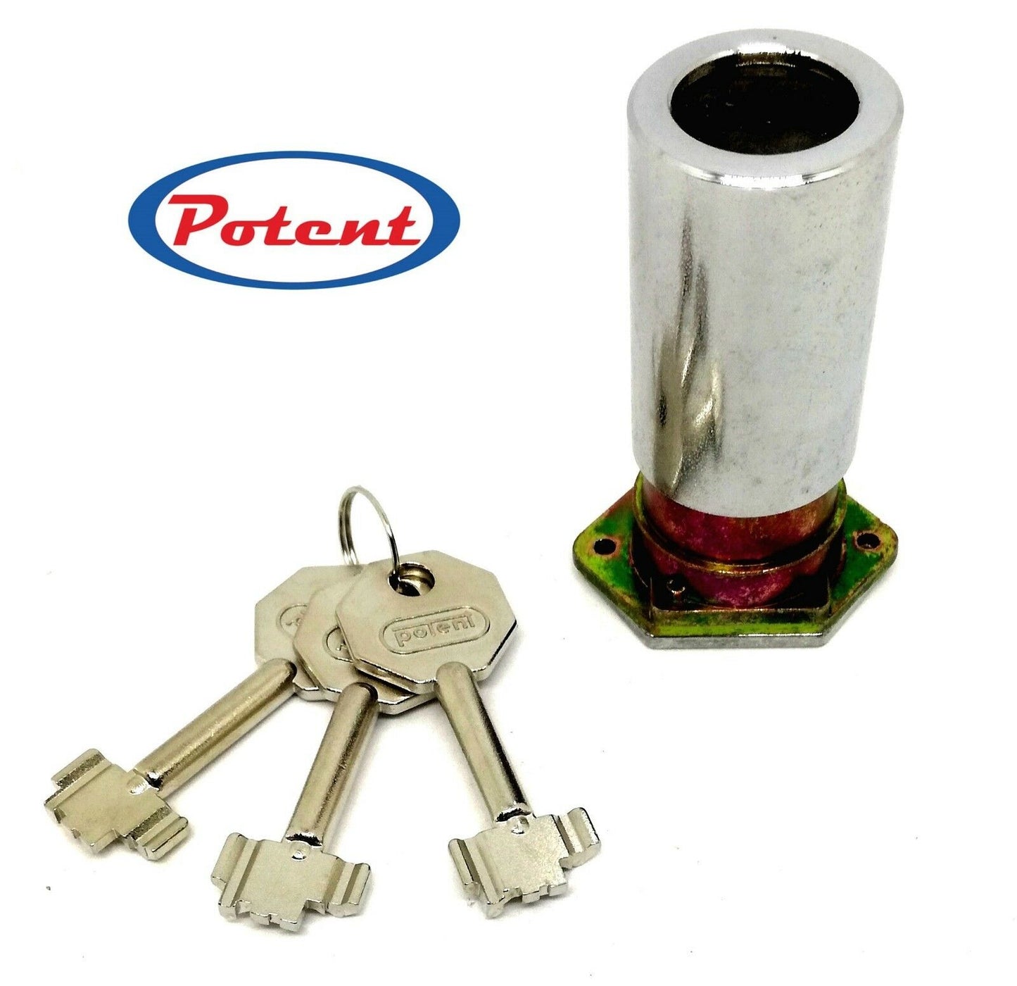 CILINDRO POTENT 596TN/6 RICAMBIO SERRATURA A POMPA SPESS. PORTA CM.6 TIPO NUOVO