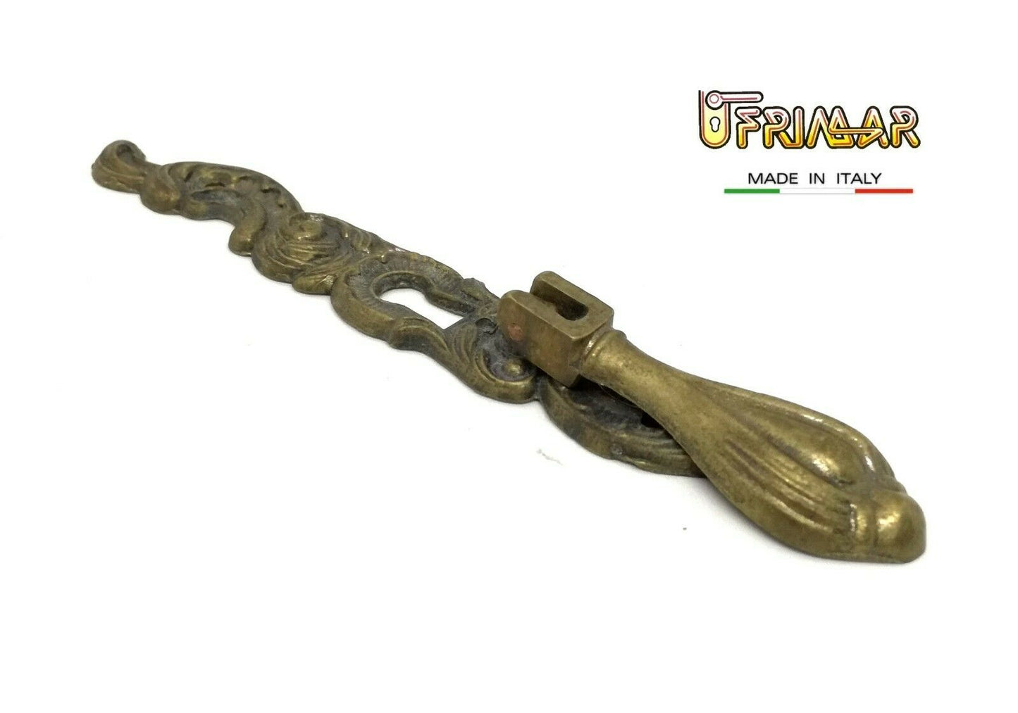 MANIGLIA CLASSICA PENDENTE X MOBILI ANTICHI CON FORO CHIAVE BRONZO ANTICO GIUSTI