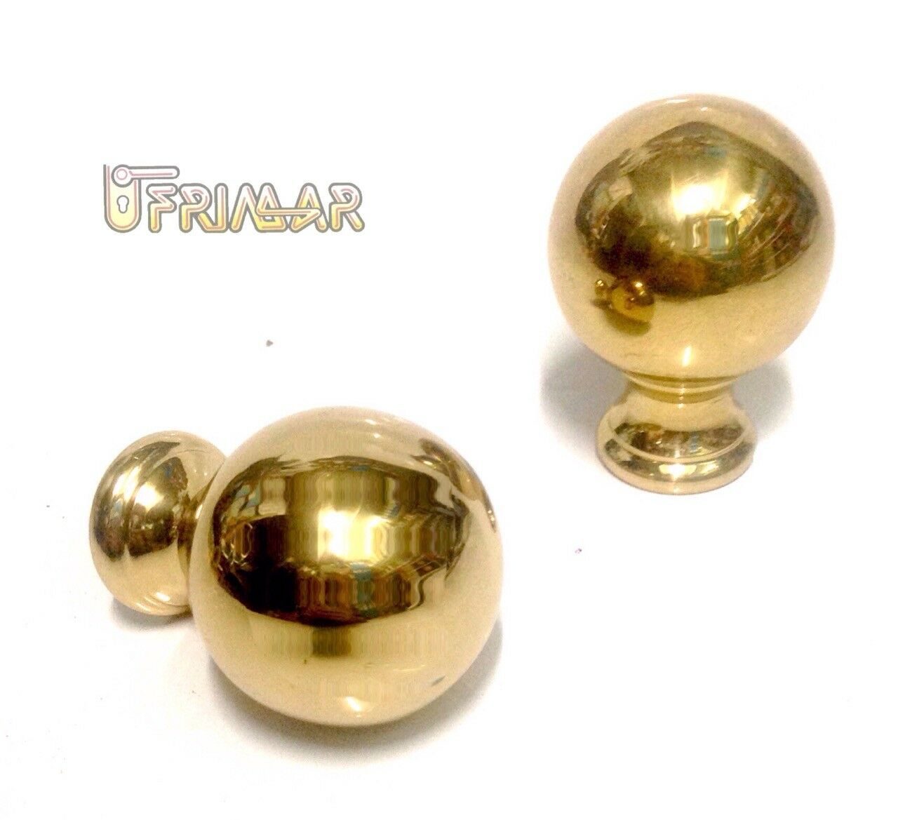 POMOLO SFERA D.mm.30 OTTONE PER ORNAMENTO LETTO CANCELLO RINGHIERA SCALA TUBI