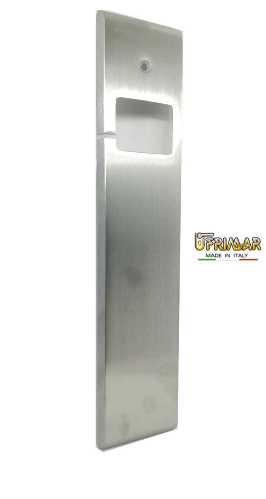 PLACCA AVVOLGITORE PER TAPPARELLE IN OTTONE CROMO SATINATO mm.240x52 UNIVERSALE