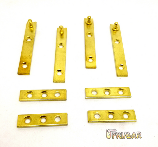 CERNIERA PERNO ARMADIO KIT COMPLETO PER 2 ANTE CARDINI PER ANTA MOBILE mm.70