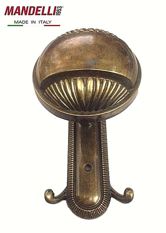 APPENDIABITO A PARETE MANDELLI MADE IN ITALY - IN STILE VINTAGE - BRONZATO