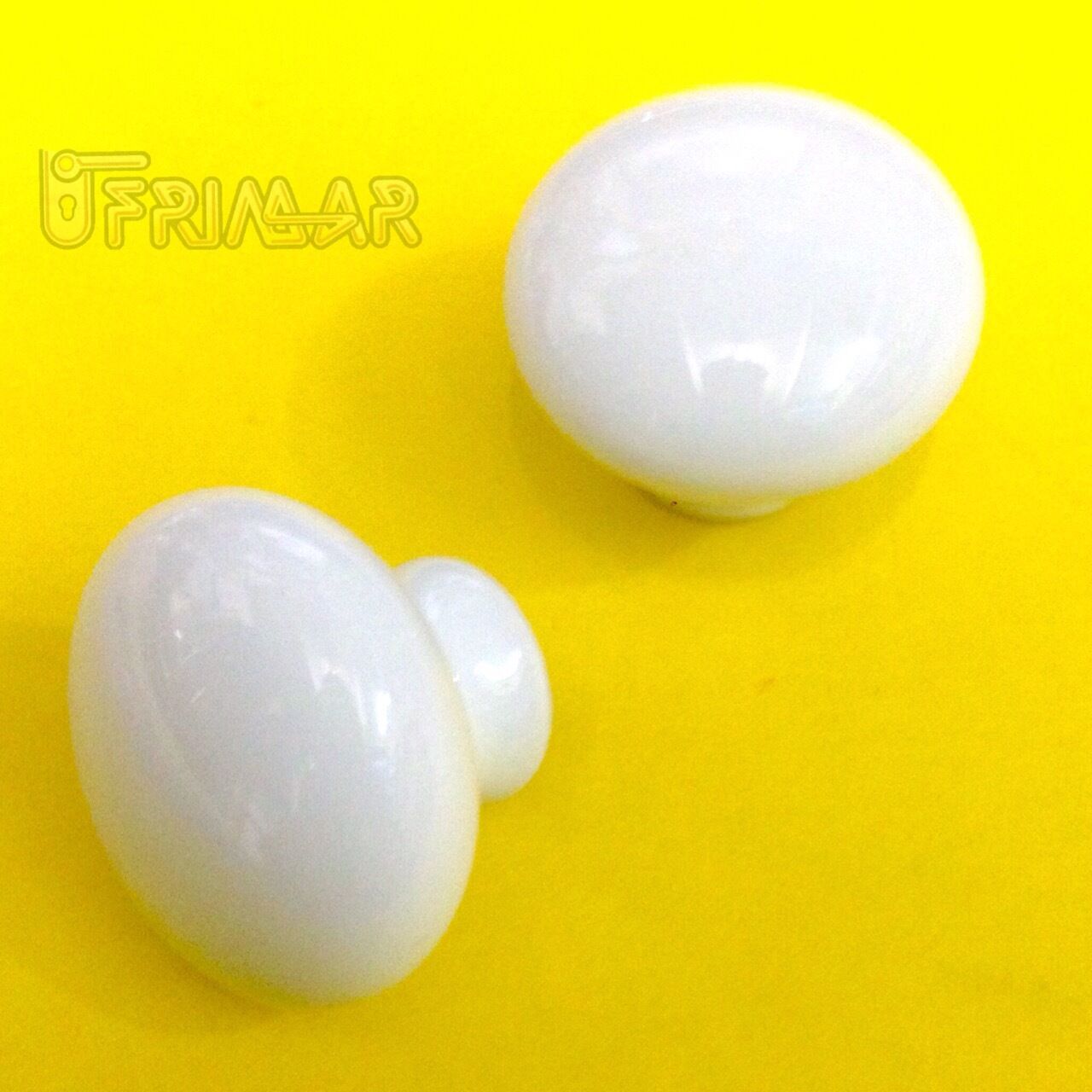 POMELLO CERAMICA PORCELLANA BIANCA D.mm.33 PER ANTA CUCINA BAGNO Made in Italy