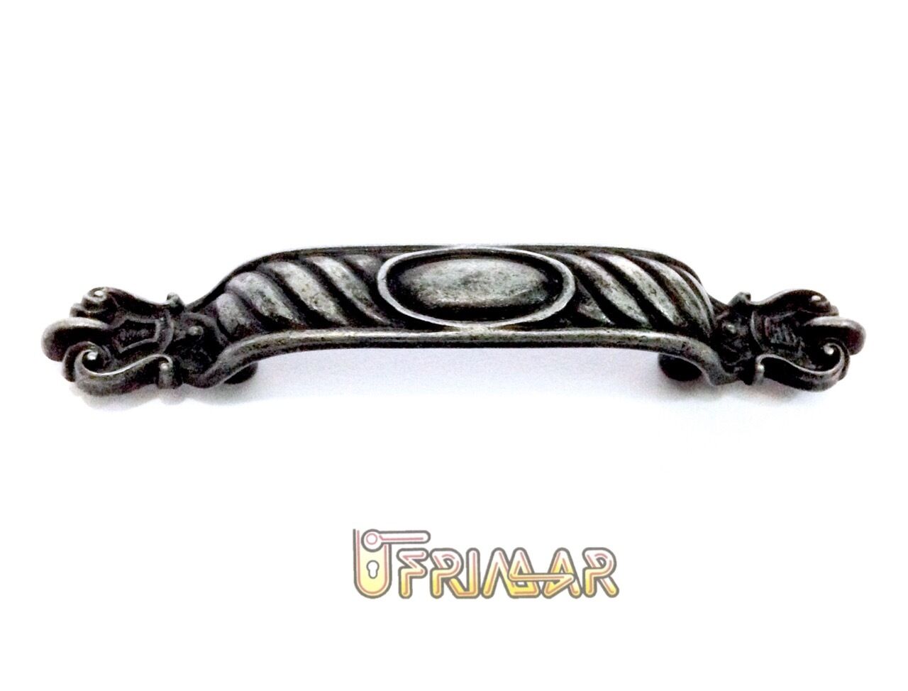 Maniglia in Ferro Battuto per mobili Interasse mm.77 Maniglietta Made in Italy