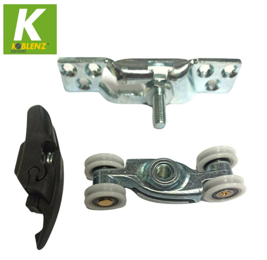 Scorrevole Koblenz serie 0500 portata kg.80/120 scorrevole con staffa e fermo