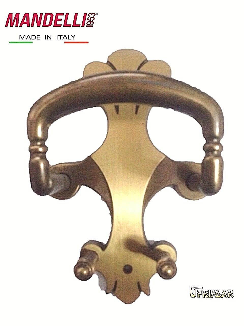APPENDIABITI PARETE MANDELLI MADE IN ITALY - EPOCA - OTTONE BRONZATO VINTAGE